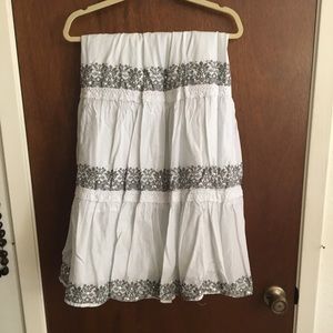 Calf length skirt